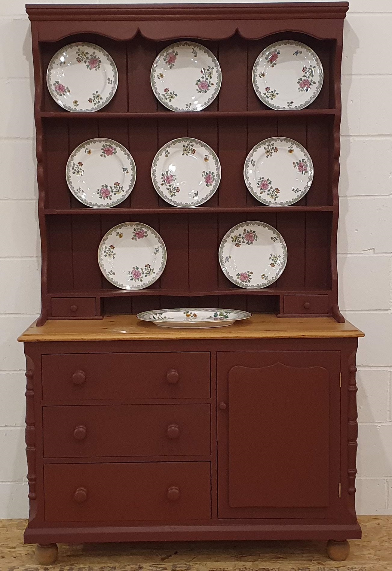 green welsh dresser after